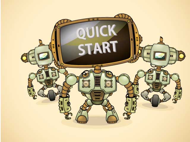 Установка шаблона Joomla 2.5 из быстрого старта «QuickStart»